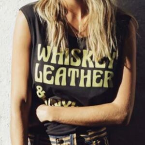 Black and Yellow Graphic Tank Top